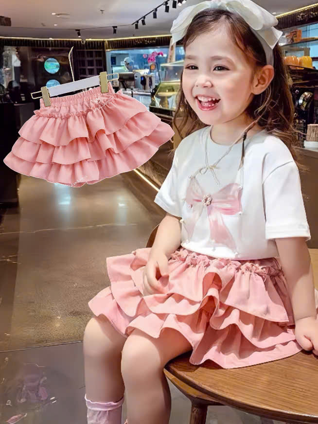 Chân Váy Hồng Xòe