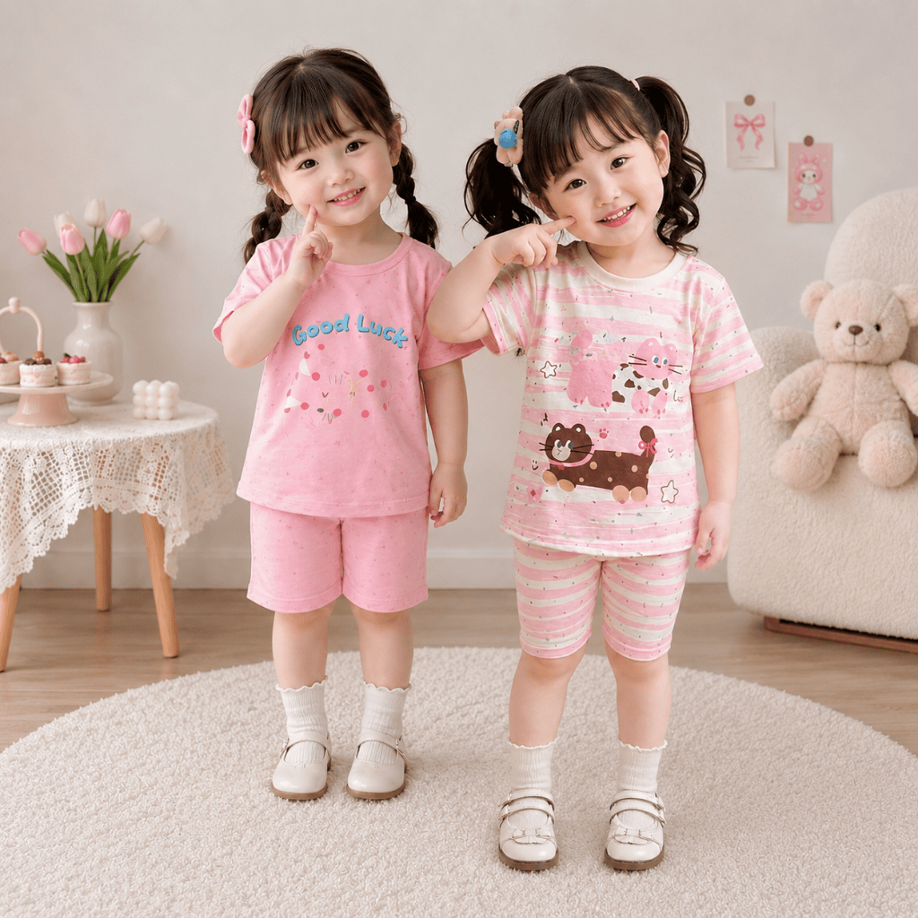 Set Đồ Hồng 2 Món